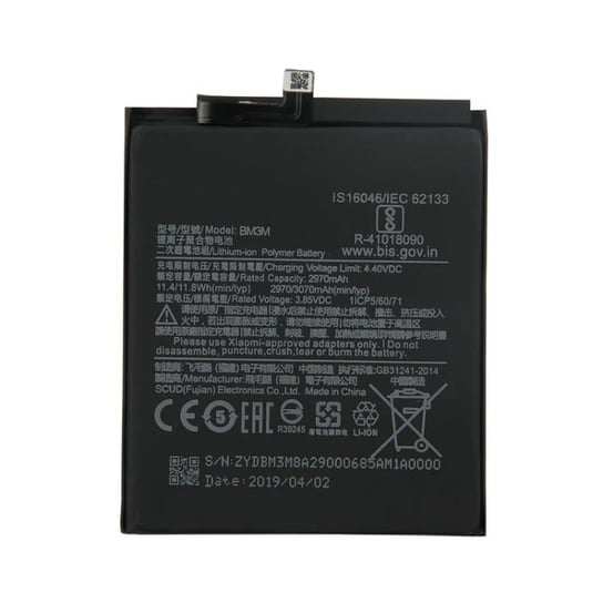 Bateria do Xiaomi Mi 9 SE BM3M - 3070mAh 3.85V Li-ion + Taśma montażowa Xiaomi