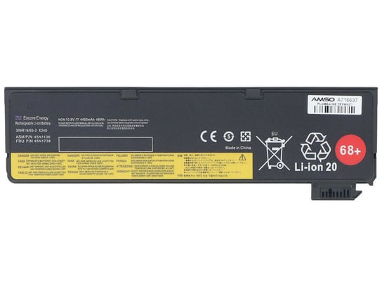 Bateria Encore Energy do Lenovo ThinkPad T440 T450 T460 T550 W550s X240 X250 L450 L460 48Wh 10.8V 4400mAh 45N1125 Inna marka