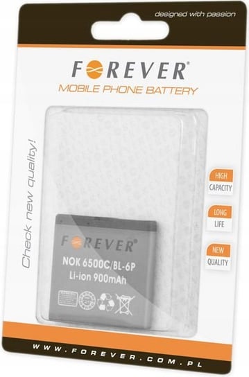 Bateria Forever Do Nokia 6500 Classic 900 Mah Maxpower