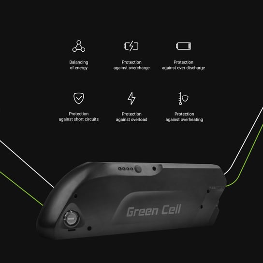 Bateria Green Cell 13Ah (468Wh) Do Roweru Elektrycznego E-Bike 36V Green Cell
