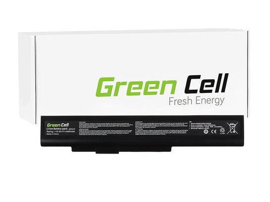 Bateria Green Cell A32-A15 do MSI CR640 CX640, Medion Akoya E6221 E7220 E7222 P6634 P6815, Fujitsu LifeBook N532 NH532 Green Cell