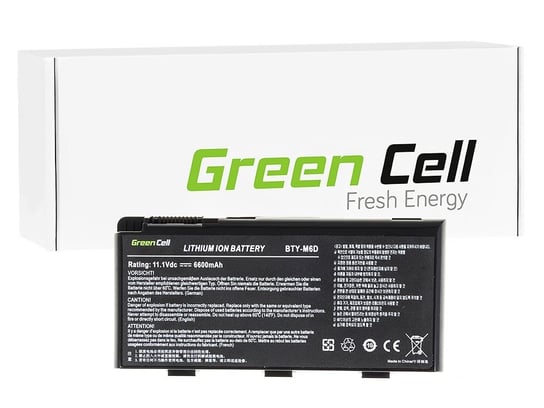 Bateria Green Cell BTY-M6D do Laptopa MSI GT60 GT70 GT660 GT680 GT683 GT780 GT783 GX660 GX680 GX780 Green Cell