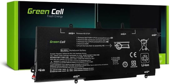 Bateria Green Cell do HP BL06XL HSTNN-DB5D EliteBook 1040 G1 G2 6 cell, 3100 mAh 11.1V (HP108) Green Cell