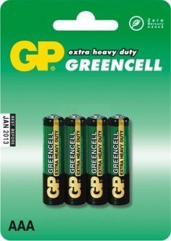 Bateria Greencell 1.5V AAA R3 4 szt. GP BATTER