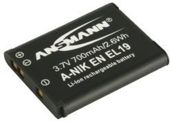 Bateria Li-Ion do Nikon EL 19 ANSMANN, 700 mAh, 3.7 V Ansmann