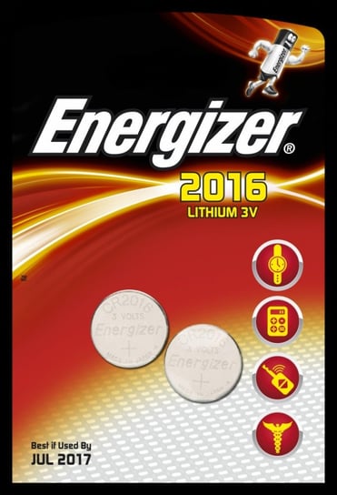 Bateria litowa CR2016 ENERGIZER, 2 szt. Energizer