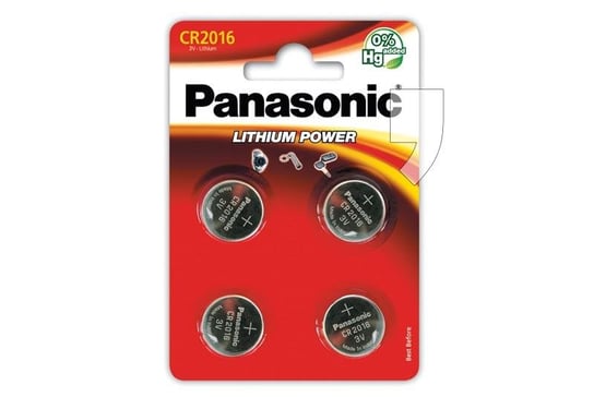 Bateria litowa CR2016 PANASONIC CR-2016EL/4B, 3 V, 4 szt. Panasonic