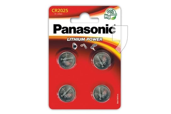 Bateria litowa PANASONIC CR2025, 4szt Panasonic