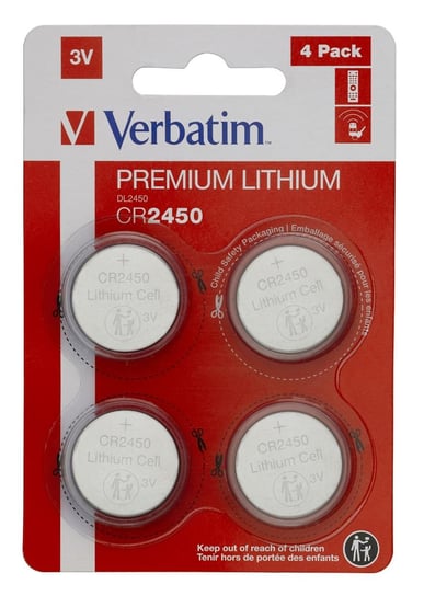 Bateria Litowa VERBATIM Cr2450, (4 Szt. Blister), 49535 Verbatim