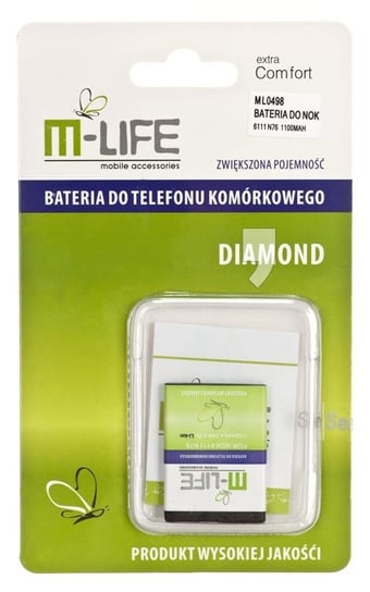 Bateria M-Life do Nokia N76 6111 1100mAh BL-4B M-Life