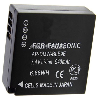 Bateria Panasonic DMW-BLE9E Lumix DMCGF3 940mAh Panasonic