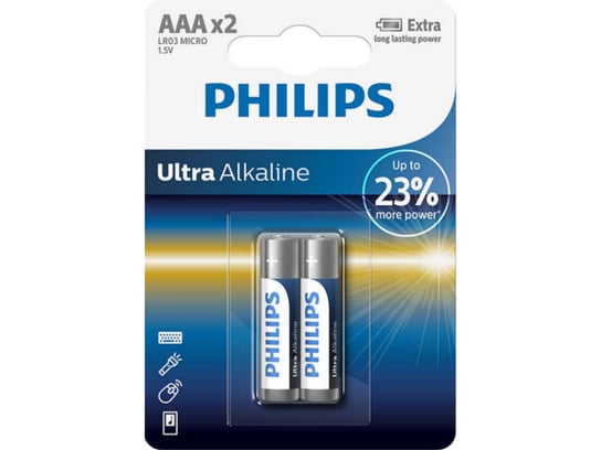 Bateria PHILIPS lr03 aaa, 1.5 V, 2 szt Philips