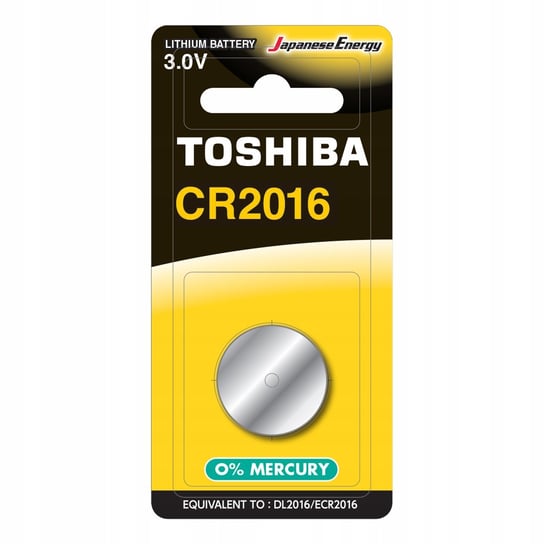 Bateria Specjalistyczna TOSHIBA Litowa CR 2016 3V Blister 1szt Toshiba