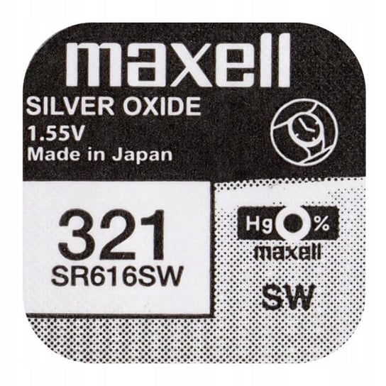Bateria srebrowa Maxell 321/SR616SW, 1 szt. Maxell