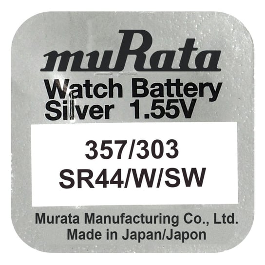 Bateria Srebrowa Mini Murata 357 / 303 / Sr44W / Sw44Sw / Sr44 – 1 Sztuka Murata