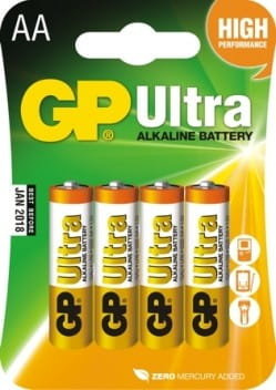 Bateria Ultra Alkaline Aa Lr6 1.5V 4 Sztuki GP Batteries