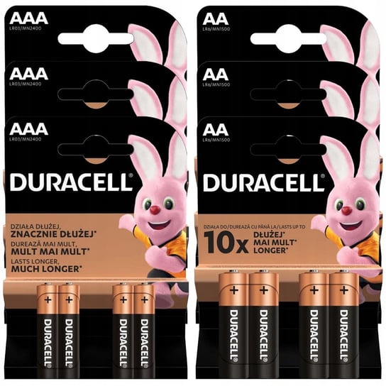 Baterie Alkaliczne Duracell 12X Aa Lr6 + 12X Aaa Lr03 Duracell