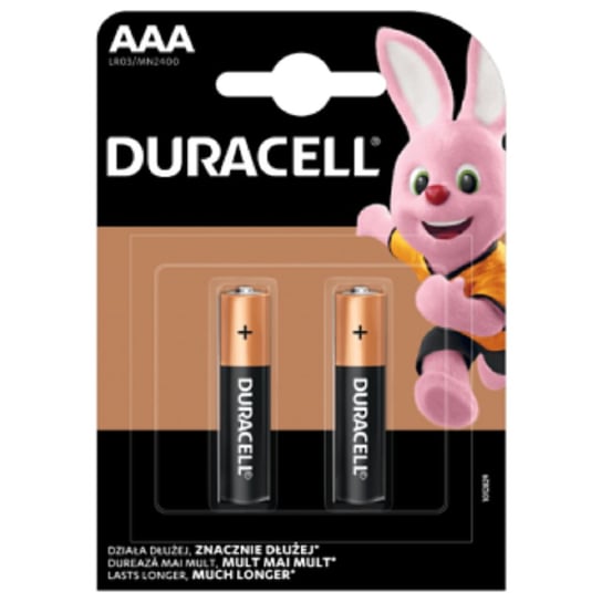 Baterie Alkaliczne Duracell Basic AAA LR03 Blister 2szt Duracell