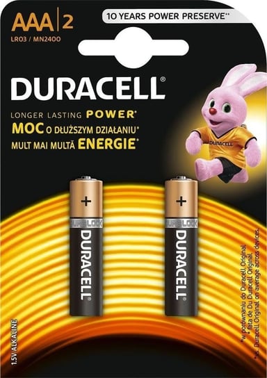 Baterie alkaliczne DURACELL Basic LR03, AAA, 2 szt Duracell
