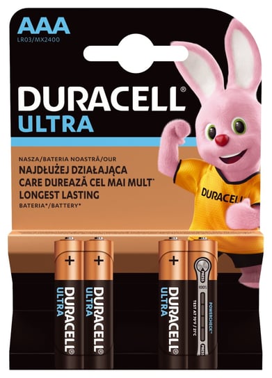Baterie alkaliczne DURACELL Ultra Power AAA/LR03, 4 szt. Duracell