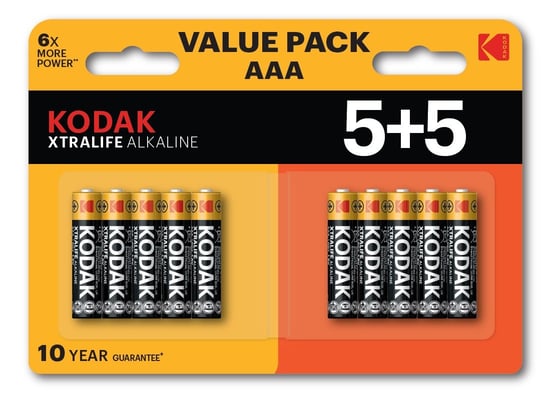 Baterie Alkaliczne, Kodak, Xtralife Aaa Lr3 5+5 (10 Pack) Kodak