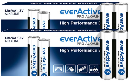 BATERIE ALKALICZNE NIEZAWODNE EVERACTIVE PRO LR6 AA KARTONIK 20szt EverActive