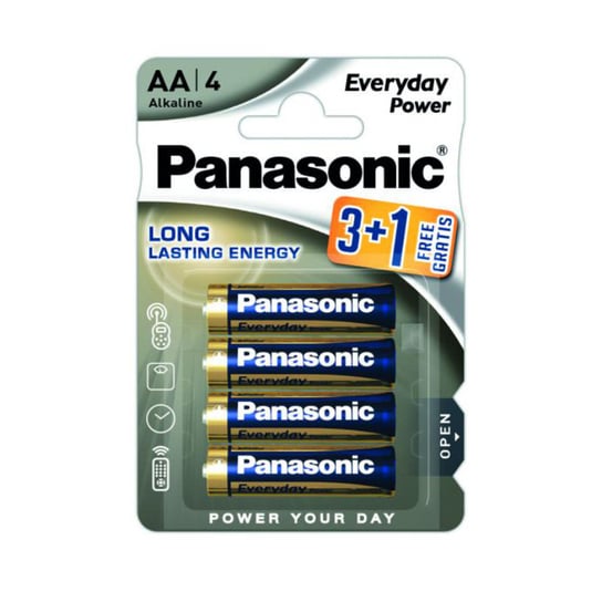 Baterie alkaliczne R06 (AA), 4 szt., blister, Everyday Power, PANASONIC Panasonic