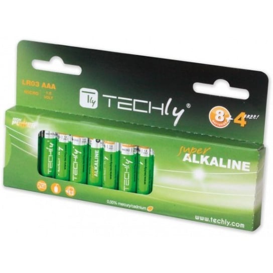 Baterie alkaliczne Techly LR03 AAA 12 szt. Techly
