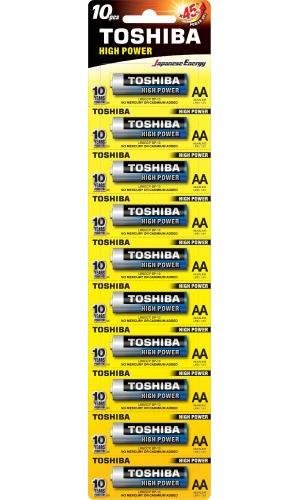 Baterie Alkaliczne TOSHIBA HIGH POWER LR6 AA 1,5V STICKER 10szt Toshiba