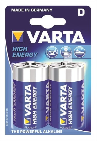Baterie alkaliczne VARTA High Energy 4920121412, 2 szt Varta