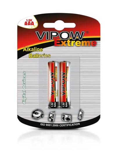 Baterie alkaliczne VIPOW EXTREME LR03 2szt./bl. Q Model