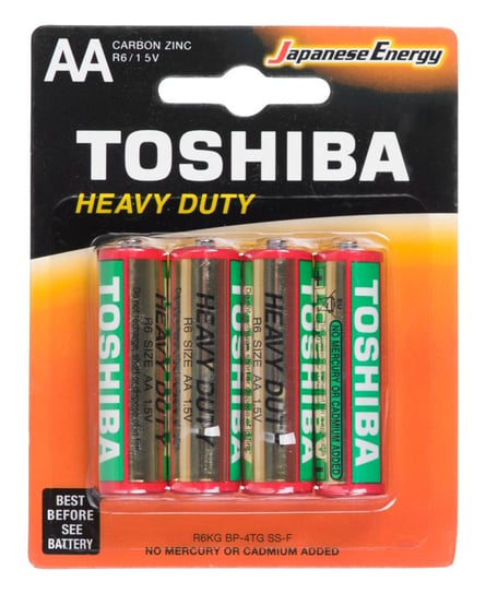 Baterie cynkowo-węglowe AA TOSHIBA R6KG, BP-4TG SS-F, 4 szt. Toshiba