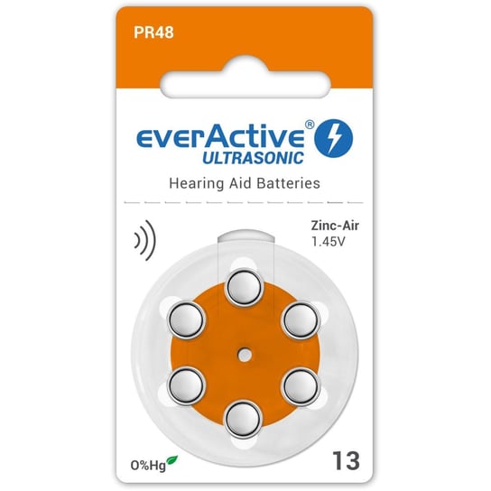 Baterie do aparatów słuchowych EVERACTIVE Ultrasonic 13, 1.45 V EverActive