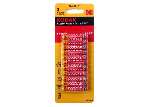 Baterie Kodak Aaa (R3) - Małe Paluszki 11Szt. Kodak
