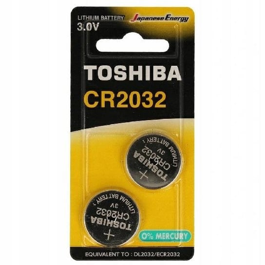 Baterie Specjalistyczne TOSHIBA Litowa CR 2032 3V Blister 2szt Toshiba