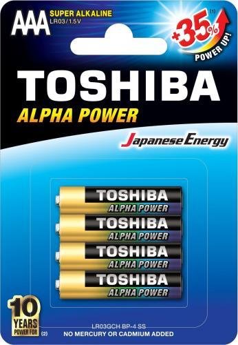 Baterie TOSHIBA LR03GCH BP-4, 4 szt Toshiba
