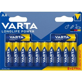 Baterie VARTA Longlife Power AA 8szt+4 Inny producent