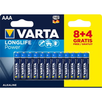 Baterie Varta Longlife Power Aaa 8Szt+4 Varta