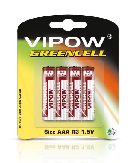 Baterie VIPOW GREENCELL R03 4szt/bl Q Model