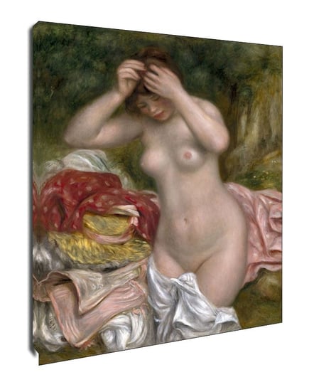 Bather Arranging Her Hair, Auguste Renoir - obraz na płótnie 60x90 cm Galeria Plakatu