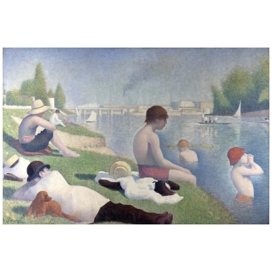 Bathers At Asnières - Georges Seurat 60x90 Legendarte