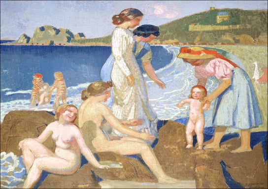 Bathers in Perros Guirec, Maurice Denis - plakat 100x70 cm Galeria Plakatu