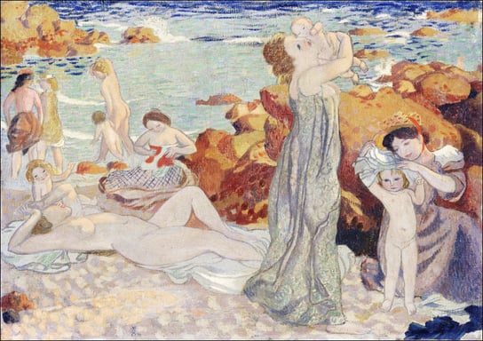 Bathers, Pouldu beach, Maurice Denis - plakat 40x30 cm Galeria Plakatu