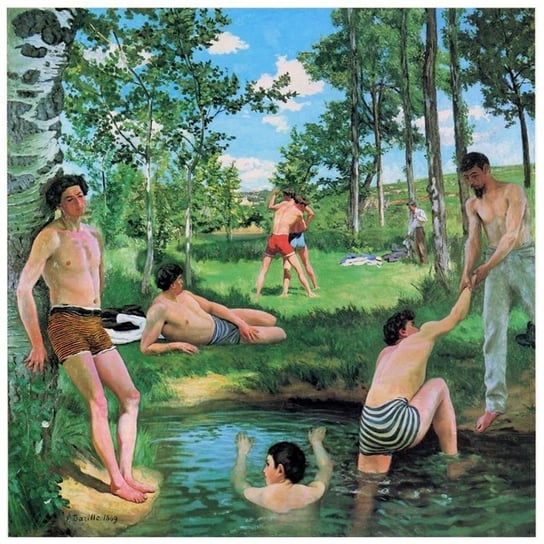Bathers Summer Scene - Frédéric Bazille 90x90 Legendarte