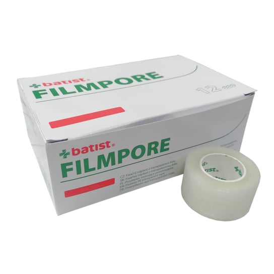 Batist Filmpore, Plaster Przylepiec Foliowy, 2,5cm X 9,15m, 12 Szt. BATIST B-CELLIN