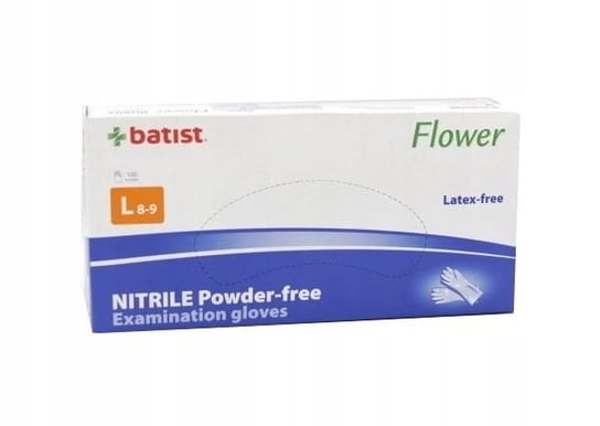 Batist - Rękawice nitrylowe FLOWER, L, 100szt. BATIST B-CELLIN