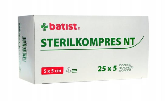 Batist - Sterilkompres NT  5x5cm (25x5) BATIST B-CELLIN