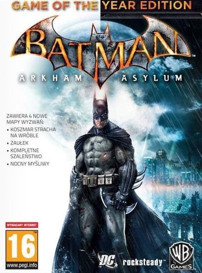 Batman Arkham Asylum Game of The Year Edition (PC) klucz Steam RockSteady Studios