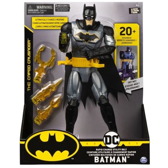Batman, Figurka deluxe ze światłem i dźwiękiem z akcesoriami 12”, 30 cm Batman