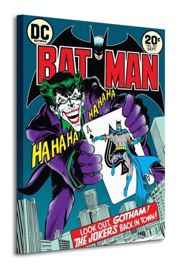 Batman Joker's Back In Town - obraz na płótnie DC COMICS